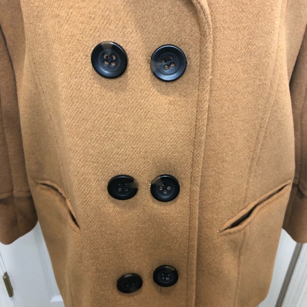 Monroe & Main tan button front pea coat size x large - Picture 4 of 14